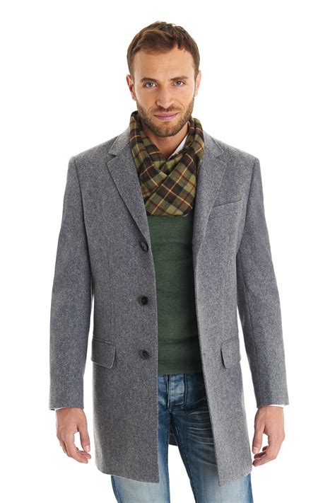 men's slim fit overcoat